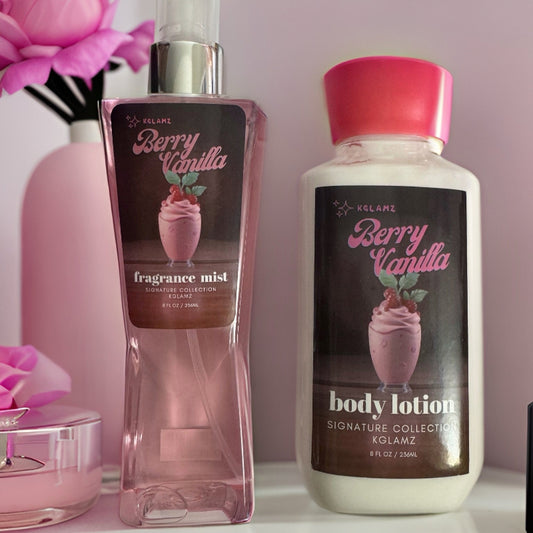 Body Lotion & Fragrance Mist Set - Berry Vanilla